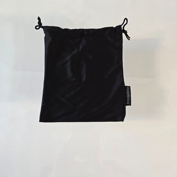 Brookstone Black Drawstring Dust Bag 7" x 6" - Picture 3 of 3